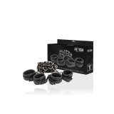 Fetish Submissive - Set Ataduras Cama Luxury Con Forro De Neopreno