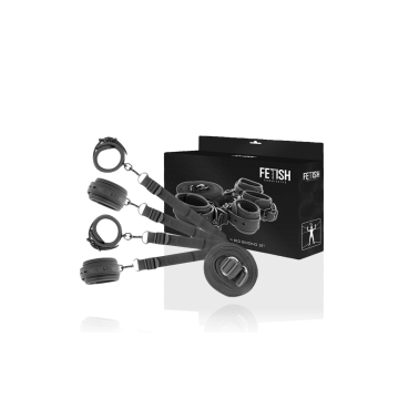 Fetish Submissive - Set De Esposas Y Ataduras Con Forro De Neopreno