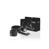 Fetish Submissive - Collar Y Esposas Cuero Vegano Con Forro De