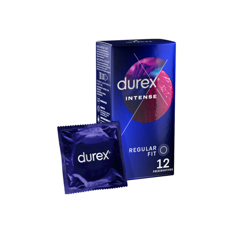 DUREX - INTENSE ORGASMIC 12 UNITS - DUREX CONDOMS - Points and Stretc…