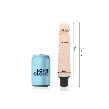 Loveclone - Vibratore Autolubrificante Finn 21.2 Cm - O - 3.8 Cm |