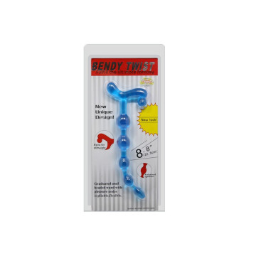BAILE - BENDY TWIST BLUE ANAL BALLS - BAILE ANAL - Anal Beads
