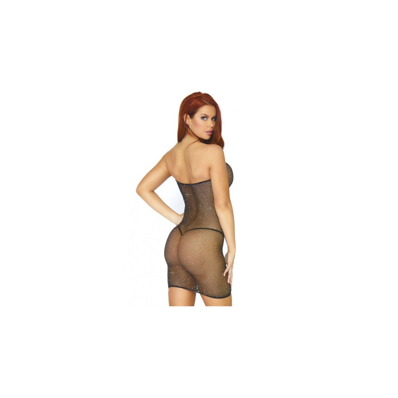 Leg Avenue - Vestido Convertible De Tubo Negro T.u. | Vybes.it