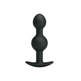 Pretty Love - Special Stimulation Silicone Anal Balls 10.3 Cm Black
