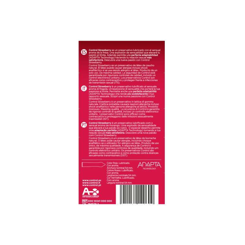 CONTROL - ADATTA FRAGOLA 12 UNITÀ - CONTROL CONDOMS - Profumo