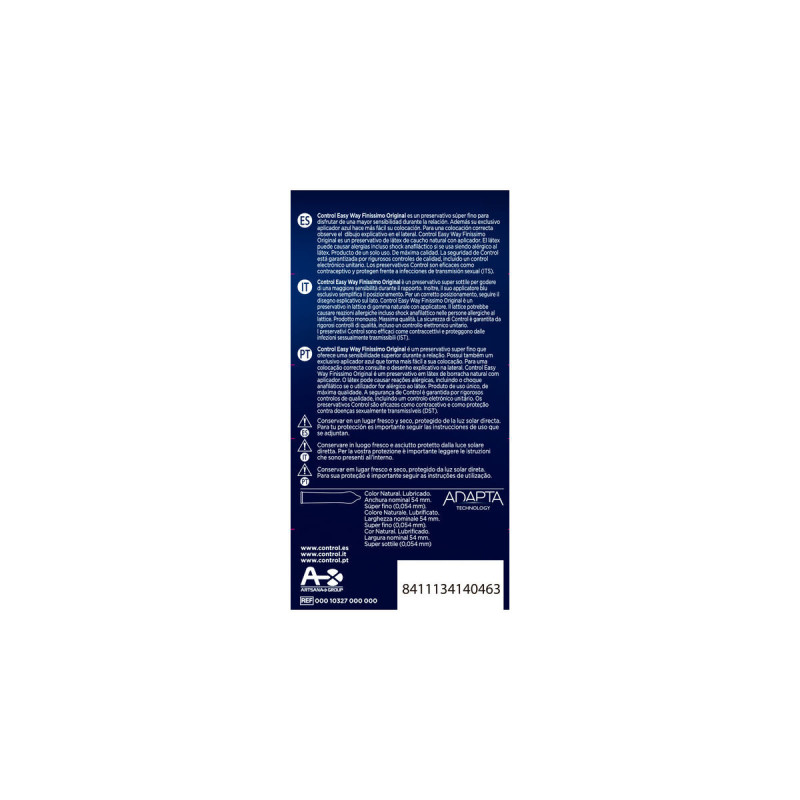 CONTROL - ADAPTA EASY WAY FINISSIMO 10 UNITÉS - CONTROL CONDOMS - Sen…