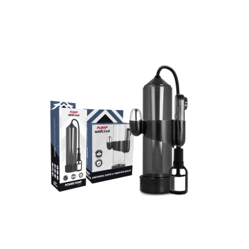 Pump Addicted - Bomba Erección Rx7 Negro Con Vibrador | Vybes.it