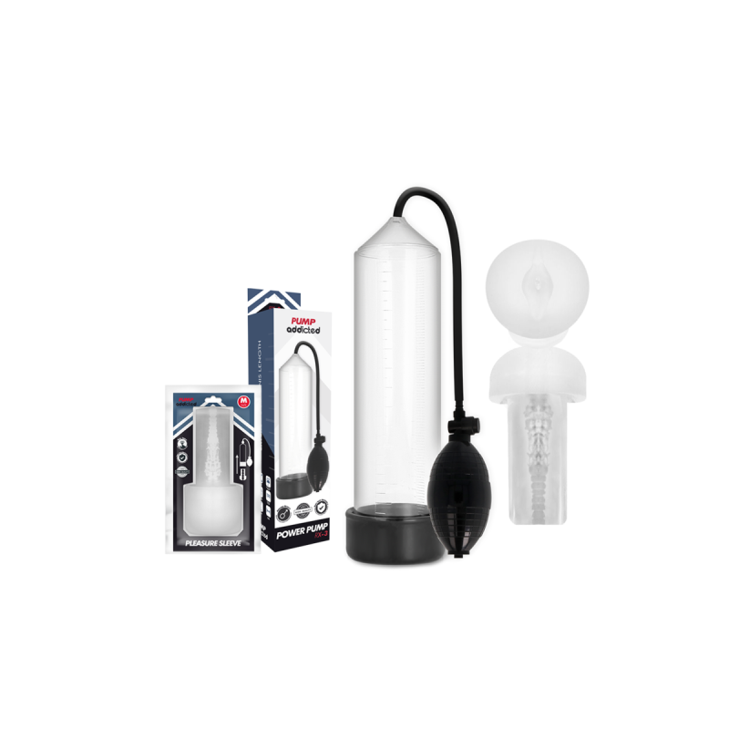 Pump Addicted - Rx3 Bomba Erección Clear Con Masturbador | Vybes.it