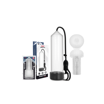 Pump Addicted - Bomba Erección Rx5 Transparente Con Masturbador |