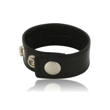 Leather Body - Sangle De Pénis Réglable En Cuir Noir | Vybes.it
