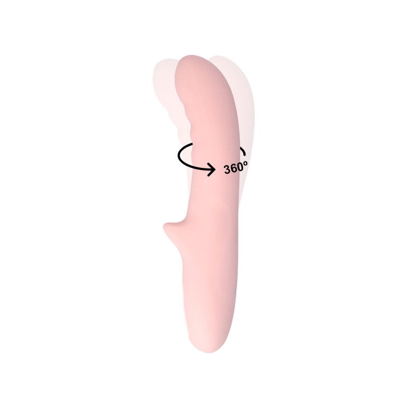 Mia - Pisa Vibrador Rotador Rosa | Vybes.it
