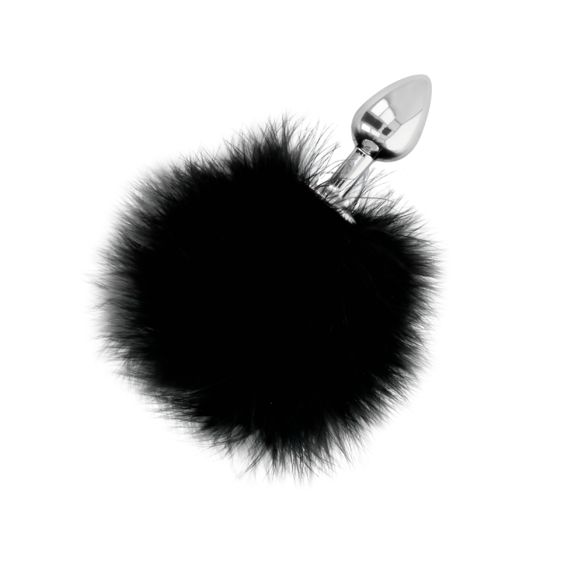 Darkness - Extra Buttplug Anal Con Cola Negro 7 Cm | Vybes.it