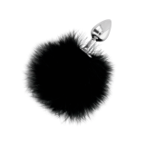 Darkness - Extra Buttplug Anal Con Cola Negro 7 Cm | Vybes.it