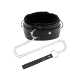Darkness - Collar Confortable De Postura Con Cadena Leather |