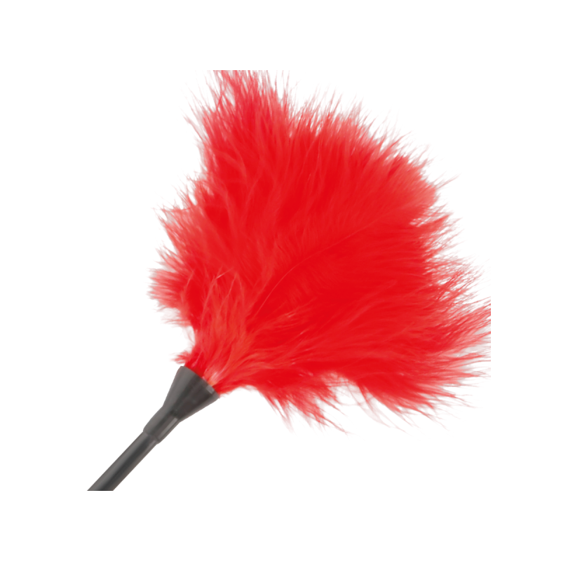 DARKNESS - PENNA STIMOLANTE ROSSA 42CM - DARKNESS SENSATIONS - Boa e…