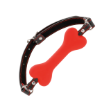 Darkness - Bâillon En Silicone À Os Rouge | Vybes.it