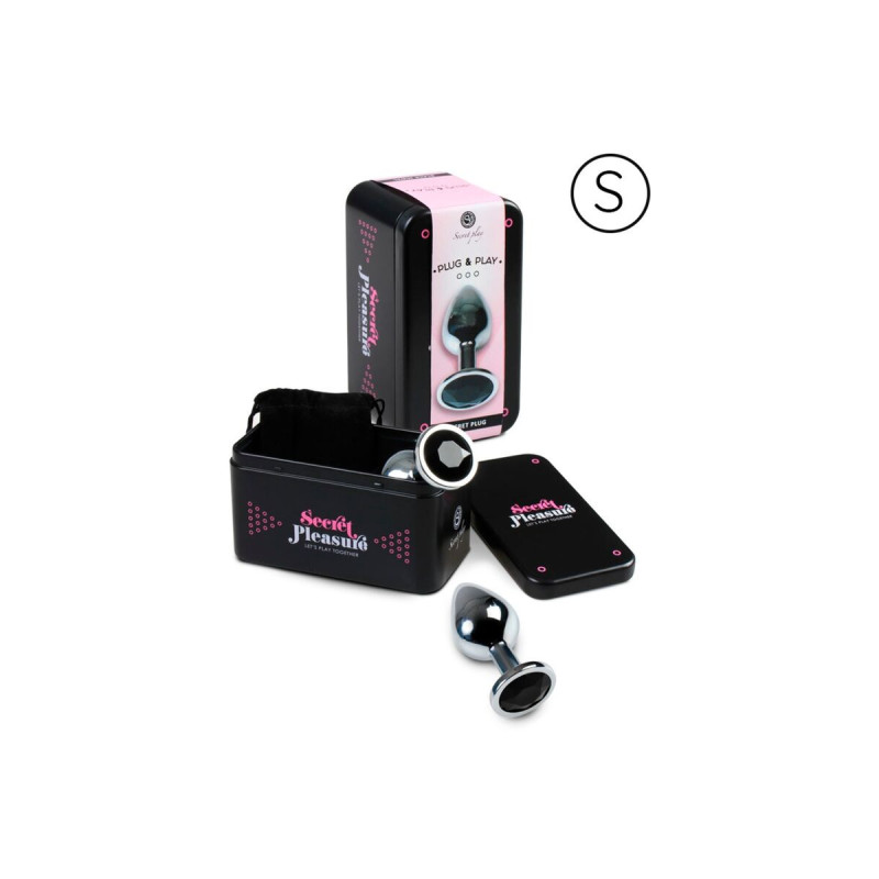 SECRETPLAY - PLUG ANALE NERO S - SECRETPLAY TOYS - Tappi anali