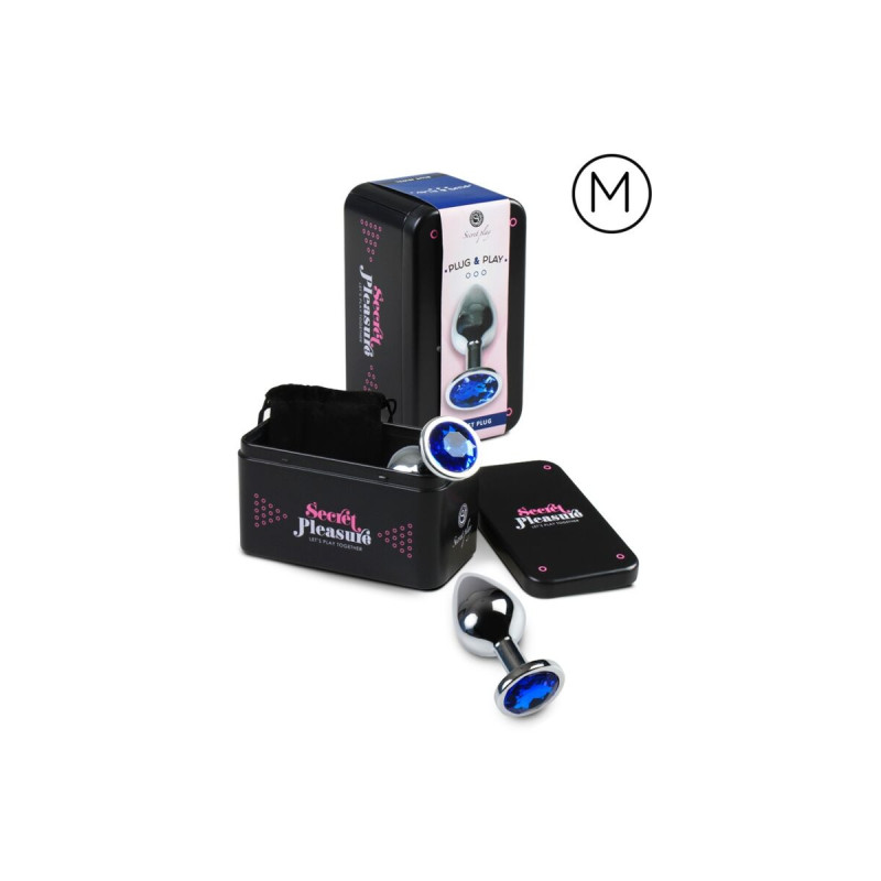 SECRETPLAY - ANAL PLUG BLUE M - SECRETPLAY TOYS - Plugs
