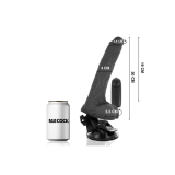 Basecock - Vibrateur Réaliste Noir Télécommande Avec Testicules 20