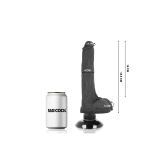 Basecock - Realistic Vibrator 2 - 1 Black 18.5 Cm - O - 4 Cm |