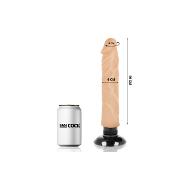 Basecock - Vibrador Realístico 2 - 1 Natural 20 Cm - O - 4 Cm |