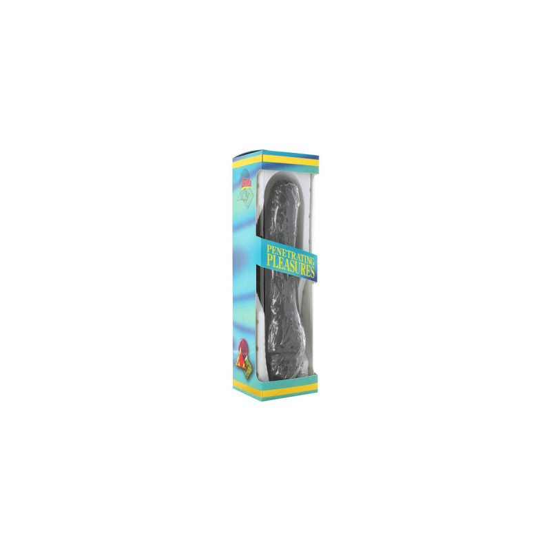 SEVEN CREATIONS - VINYL P-FORM VIBRATOR SCHWARZ PENIS 20 CM - Realist…