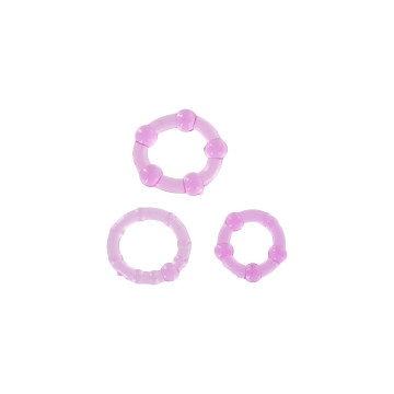 SEVEN CREATIONS - SET DI TRE ANELLI PER PENE LILLA - GIOCATTOLI SESSU…
