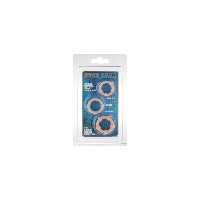 SEVEN CREATIONS - SET DI TRE ANELLI PER PENE IN PELLE - Accessori per…