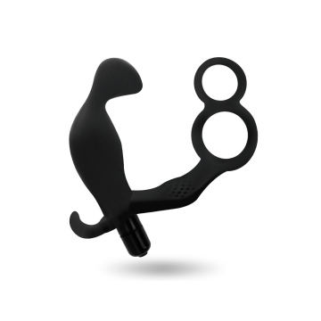 Addicted Toys - Plug Anal Avec Double Anneau Pénis Et Testicules