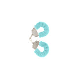 TOYJOY - FURRY FUN CUFFS BONDAGE BLUE - Handcuffs | Vybes.it