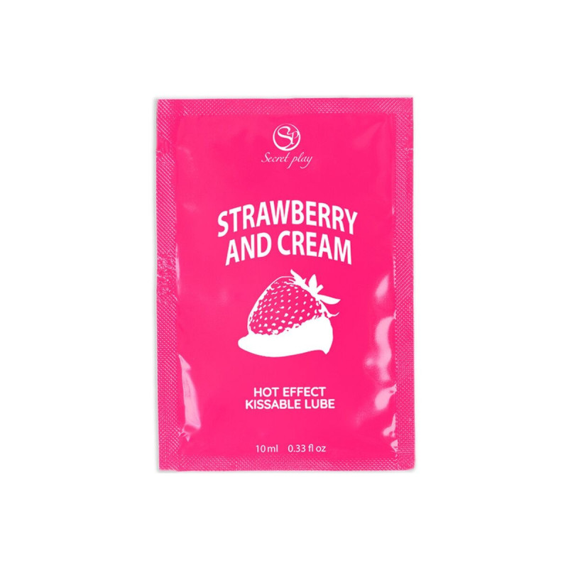 SECRETPLAY - LUBRIFICANTE MONODOSE FRAGOLE E CREMA 10 ML - SECRETPLAY…