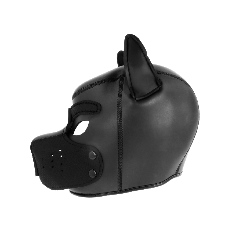 Darkness - Máscara Perro De Neopreno Con Hocico Extraíble L |
