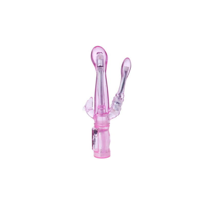 Baile - Vibrador Flexible Con Estimulador Anal | Vybes.it
