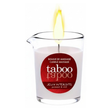 RUF - TABOO CANDELA DA MASSAGGIO PER LUI JEUX INTERDITS PROFUMO LICHENE SELVATICO