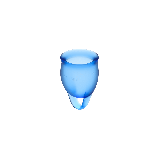 SATISFYER - FEEL CONFIDENT MENSTRUAL CUP DUNKELBLAU 15 + 20 ML - SATI…