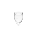 SATISFYER - FEEL CONFIDENT MENSTRUAL CUP CLEAR 15 + 20 ML - SATISFYER…