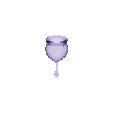 SATISFYER - COUPE MENSTRUELLE FEEL GOOD VIOLET 15 + 20 ML - SATISFYER…