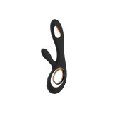 Lelo - Soraya Wave Vibrateur Lapin Noir | Vybes.it
