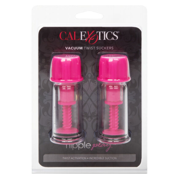 CALEXOTICS - VENTOUSE À TÉTINE ROSE À TOURNER VIDE