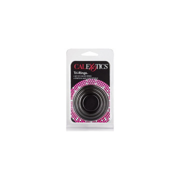 CALEXOTICS - TRI-ANNEAU NOIR - Accessoires de pénis | Vybes.it