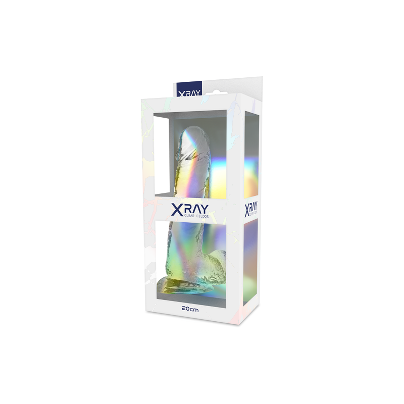 X Ray - Cazzo Trasparente Con Sfere 20 Cm - O - 4.5 Cm | Vybes.it