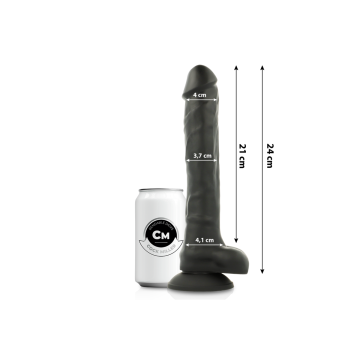 COCK MILLER - SILICONE DENSITY COCKSIL ARTICULABLE BLACK 24 CM - Real…