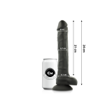 COCK MILLER - SILICONE DENSITY COCKSIL ARTICULABLE BLACK 24 CM - Real…