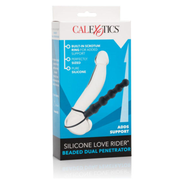 CALEXOTICS - PERLE DOUBLE PÉNÉTRATEUR NOIR
