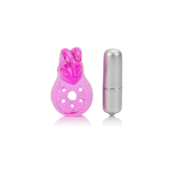 CALEXOTICS - MICRO VIBE AROUSER BUNNY ANILLO VIBRADOR ROSA