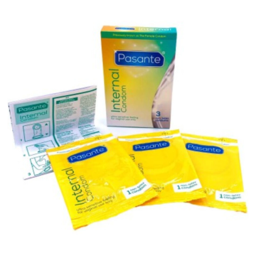PASANTE – LATEXFREIE FRAUENKONDOMS FÜR DEN INNENBEREICH, 3ER-PACKUNG