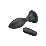 Mr Play - Plug Anal Avec Télécommande Vibration Noire | Vybes.it