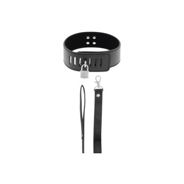 Darkness - Collar Bdsm Con Candado Negro | Vybes.it