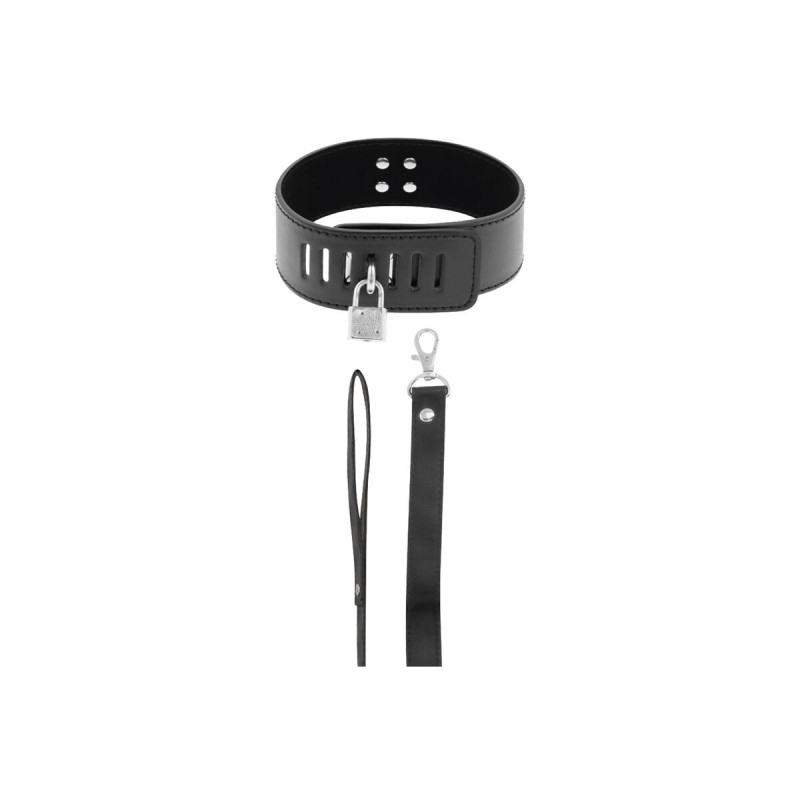 Darkness - Collar Bdsm Con Candado Negro | Vybes.it