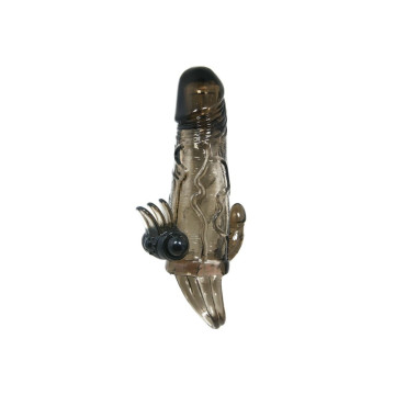 Baile - Brave Man Funda Pene Anal Y Clitoris Vibrador 16.5 Cm Negro